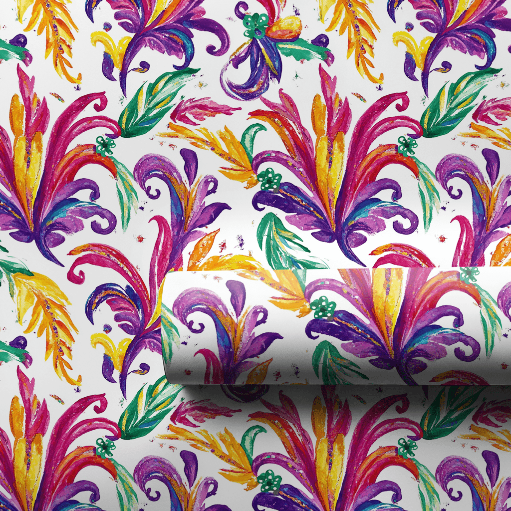 Feathered Fun - Wrapping Paper - Aspen & Arlo
