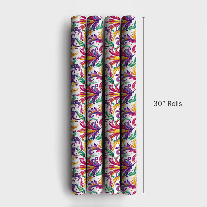 Feathered Fun - Wrapping Paper - Aspen & Arlo