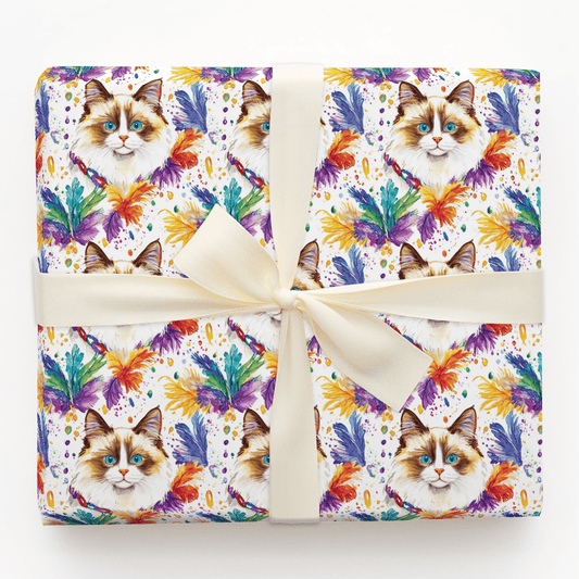 Mardi Gras Ragdoll - Wrapping Paper - Aspen &amp; Arlo