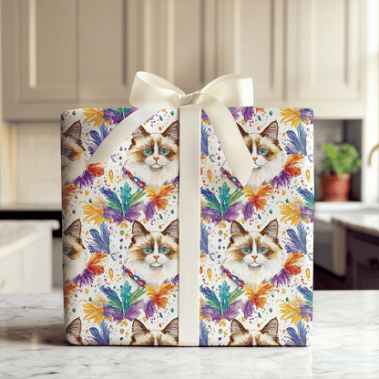 Mardi Gras Ragdoll - Wrapping Paper - Aspen & Arlo