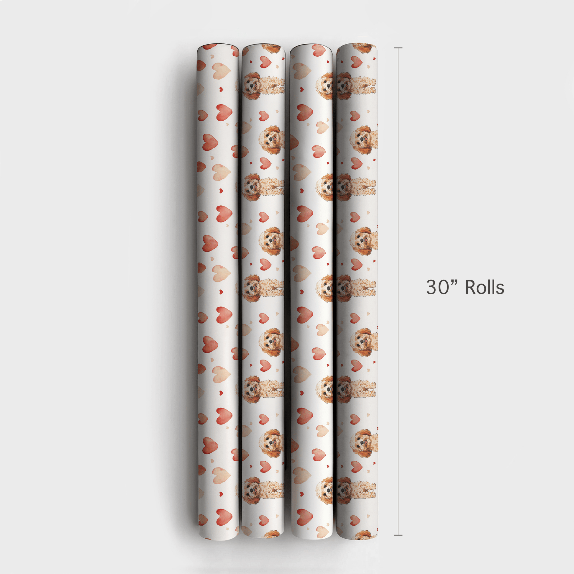Cavapoo Valentine - Wrapping Paper - Aspen & Arlo