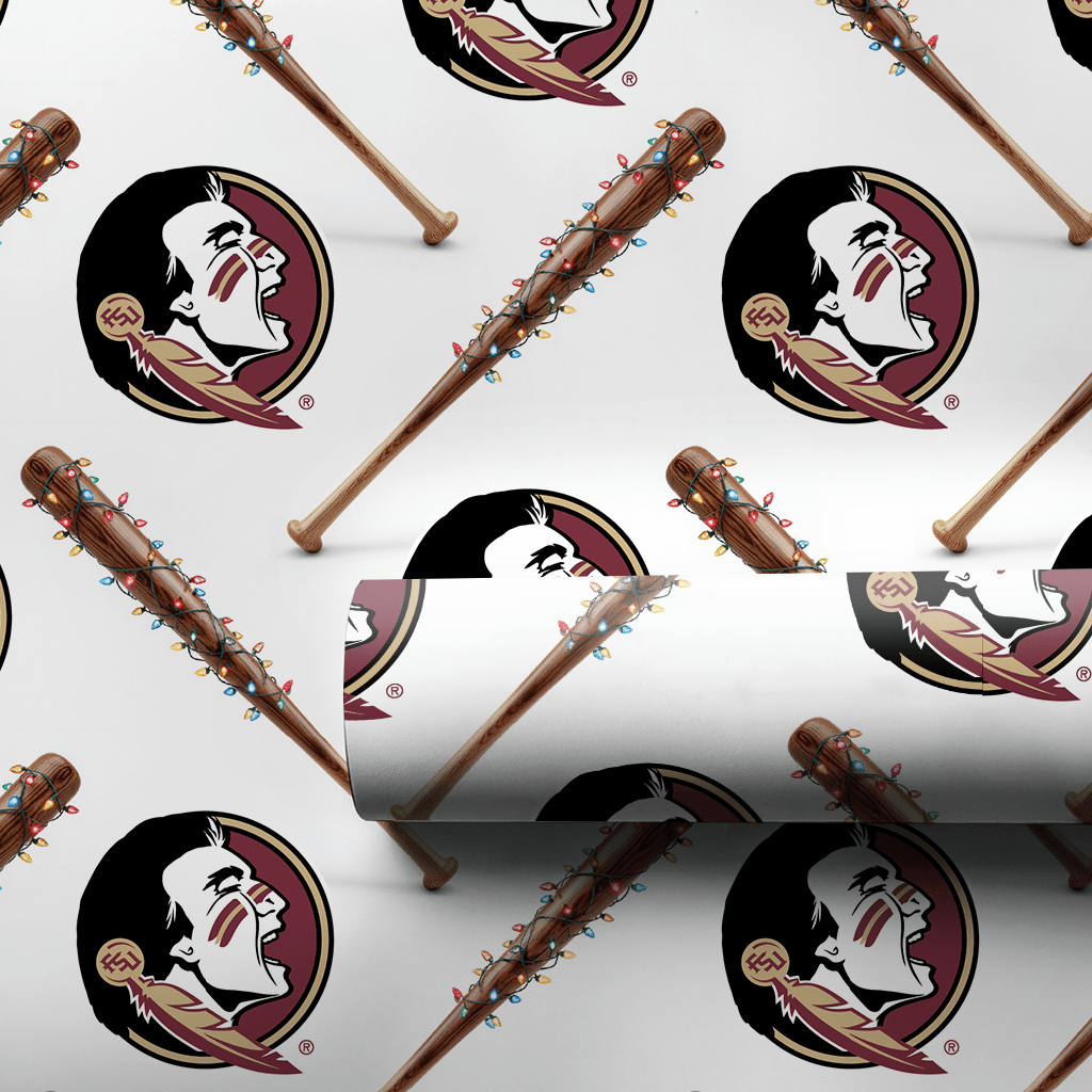 Seminole Sparkle Sluggers - Wrapping Paper - Aspen & Arlo