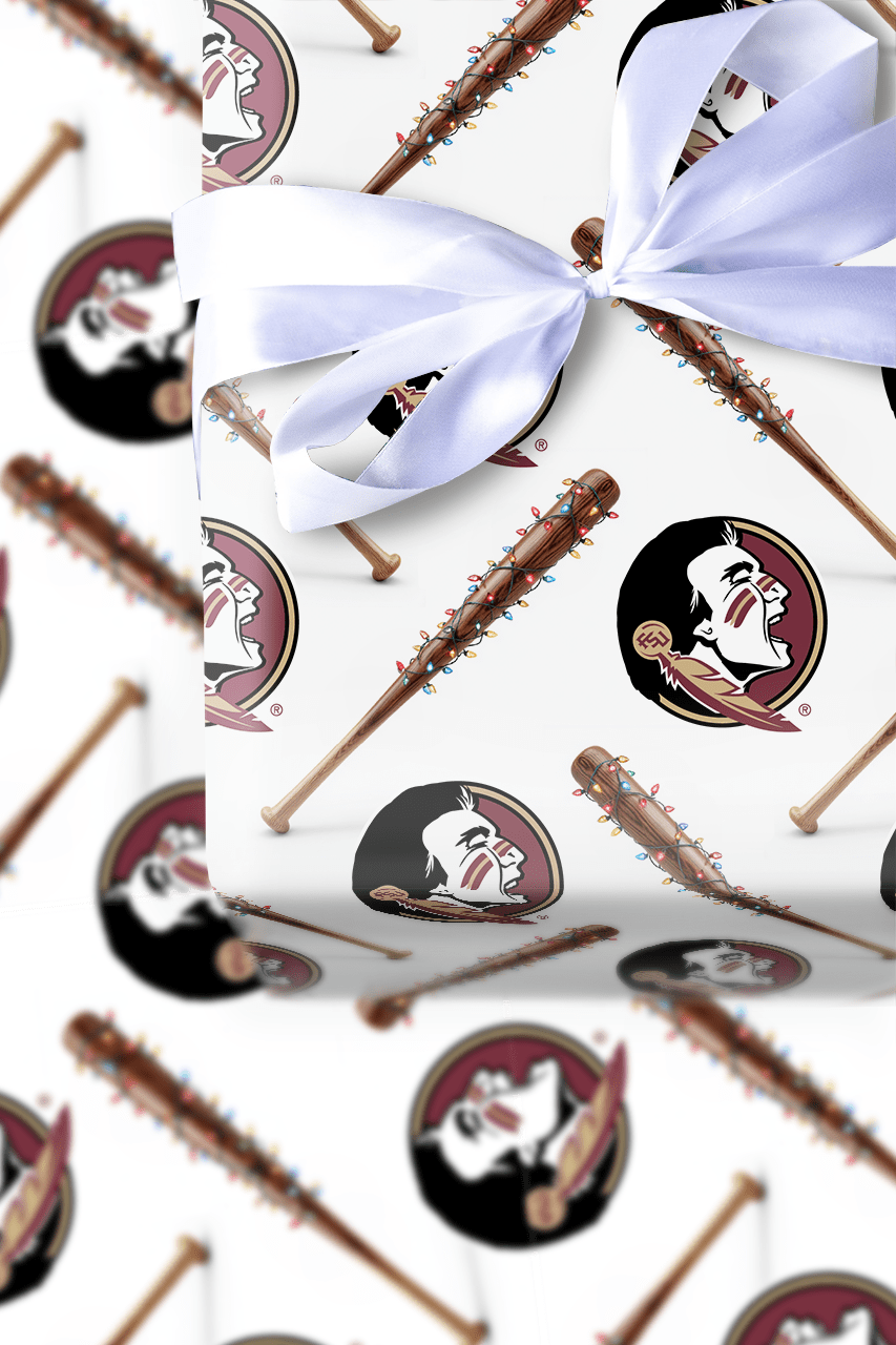 Seminole Sparkle Sluggers - Wrapping Paper - Aspen & Arlo