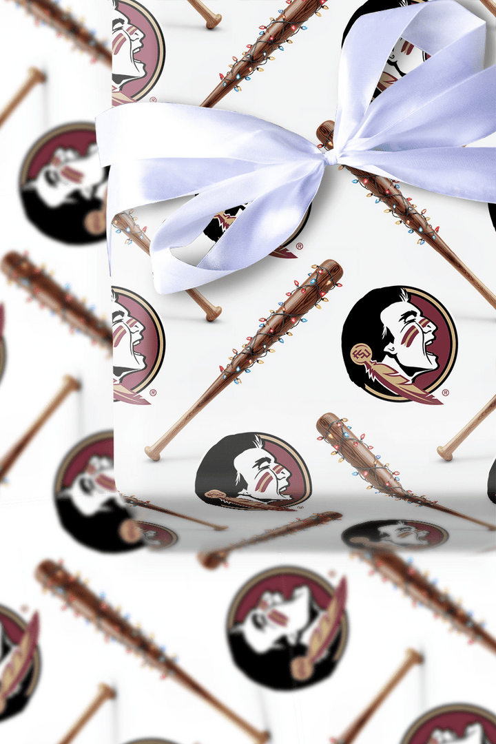 Seminole Sparkle Sluggers - Wrapping Paper - Aspen & Arlo