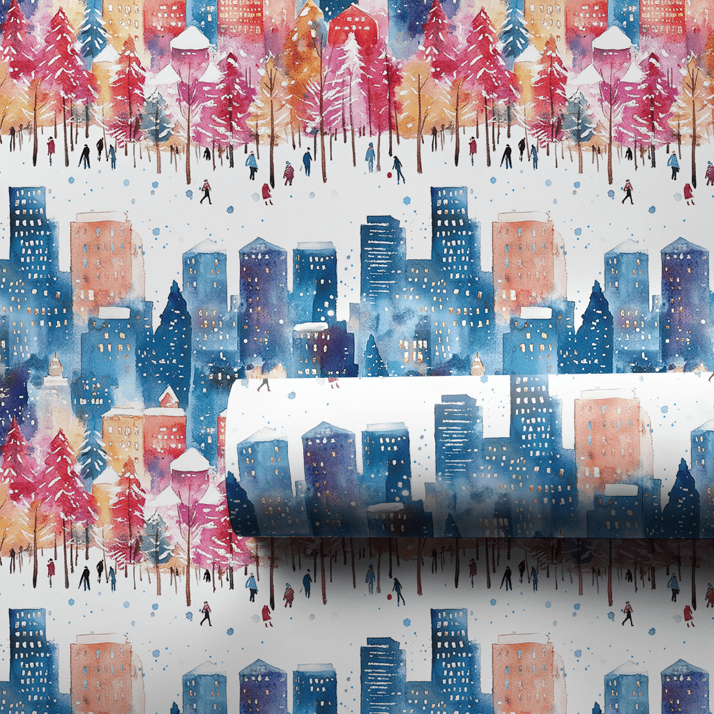 Saturday In Seattle - Wrapping Paper - Aspen & Arlo