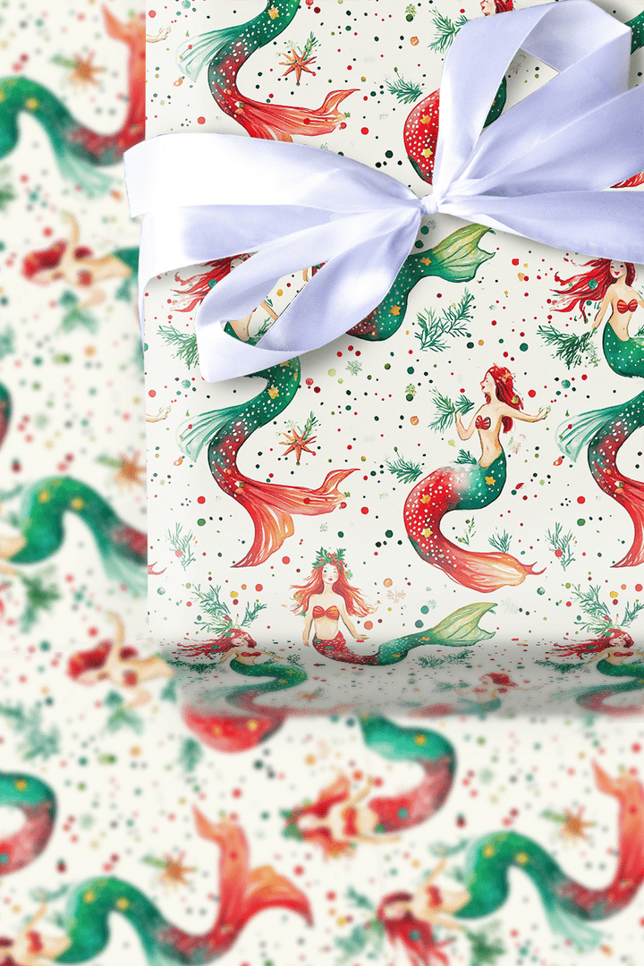 Mermaid Christmas - Wrapping Paper - Aspen & Arlo