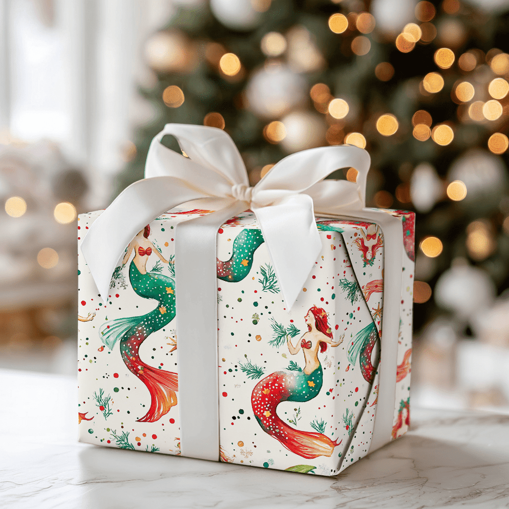 Mermaid Christmas - Wrapping Paper - Aspen & Arlo