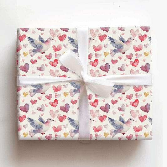Dove Me Tender - Wrapping Paper - Aspen & Arlo