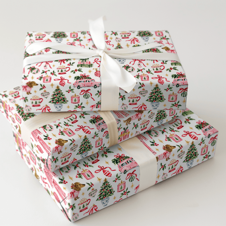 Doxie Pajama Party - Wrapping Paper - Aspen & Arlo