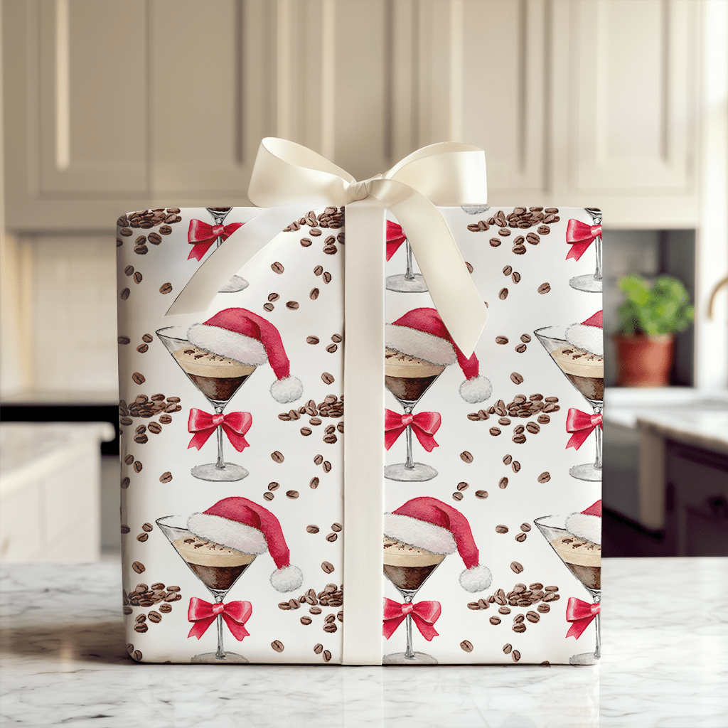 Santa Espresso - Wrapping Paper - Aspen & Arlo