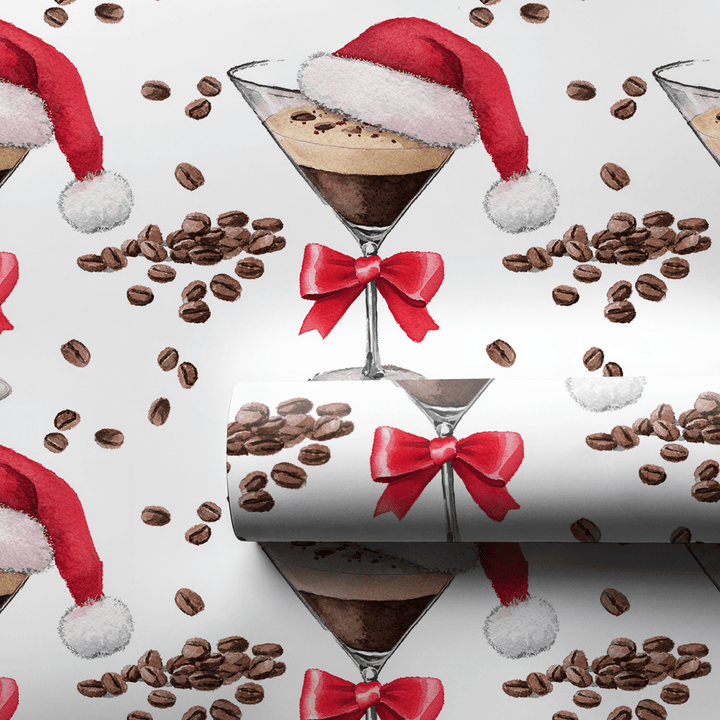 Santa Espresso - Wrapping Paper - Aspen & Arlo