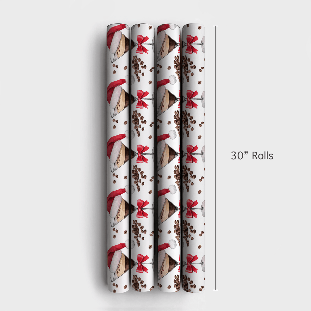 Santa Espresso - Wrapping Paper - Aspen & Arlo