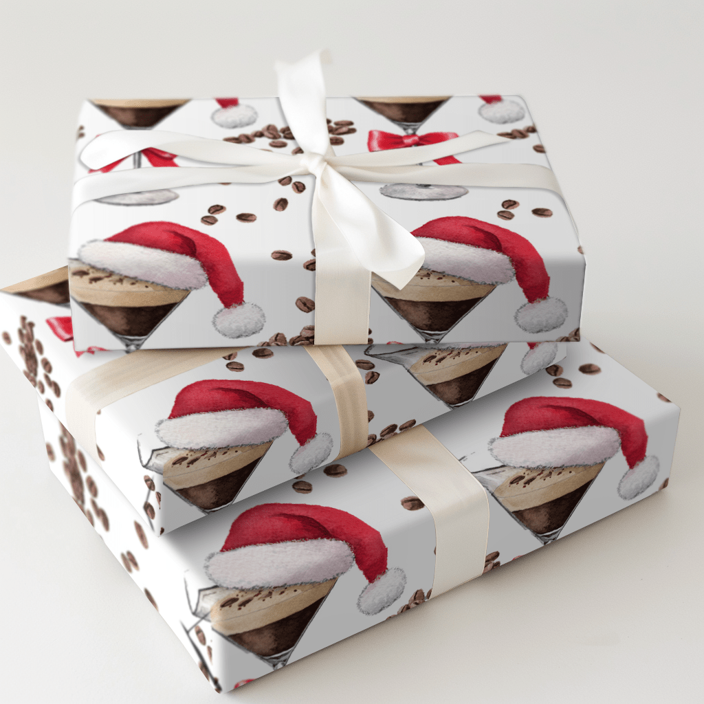 Santa Espresso - Wrapping Paper - Aspen & Arlo