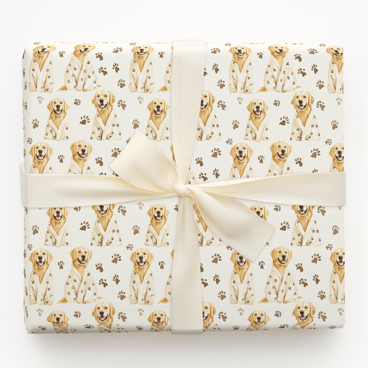 Sleepover with the Goldens - Wrapping Paper - Aspen & Arlo