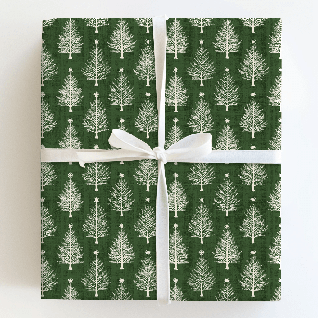 Pine Stars - Wrapping Paper - Aspen & Arlo