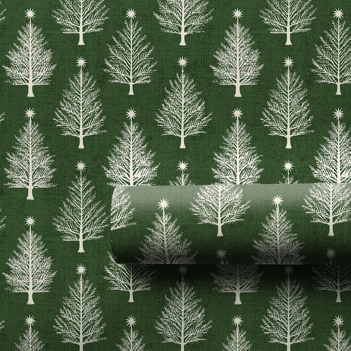 Pine Stars - Wrapping Paper - Aspen & Arlo