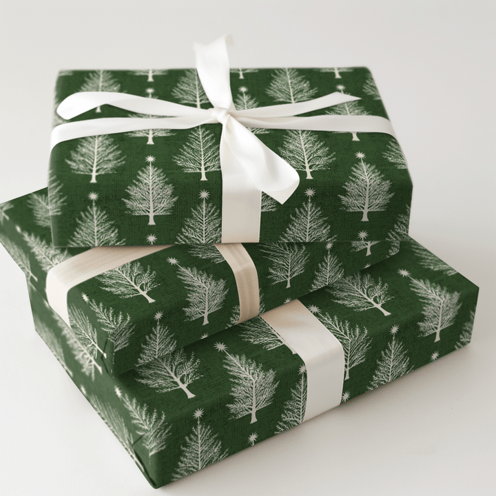 Pine Stars - Wrapping Paper - Aspen & Arlo