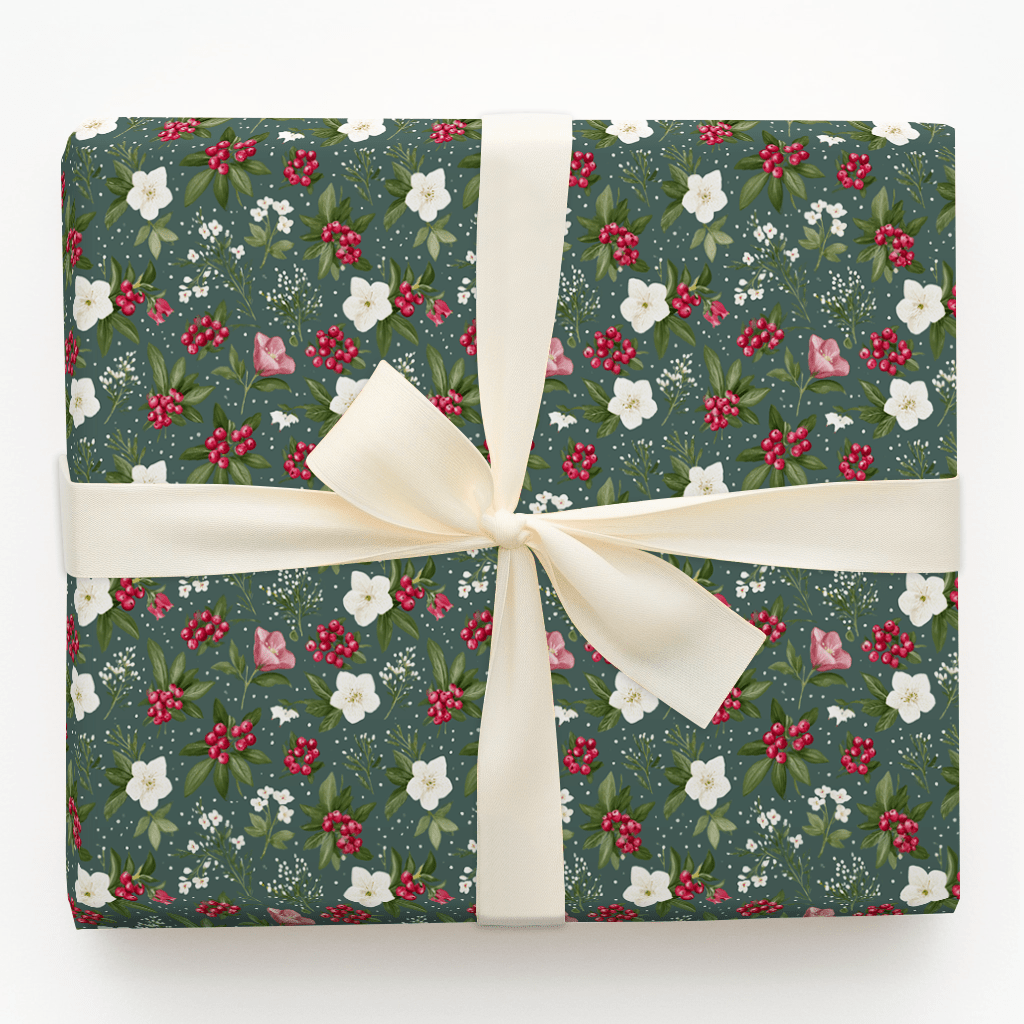 Midnight Magnolia - Wrapping Paper - Aspen & Arlo