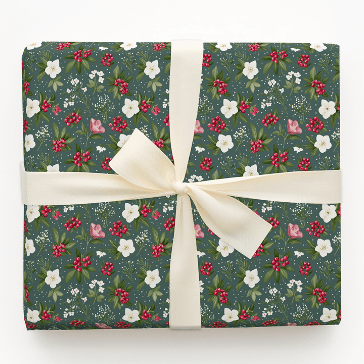 Midnight Magnolia - Wrapping Paper - Aspen & Arlo