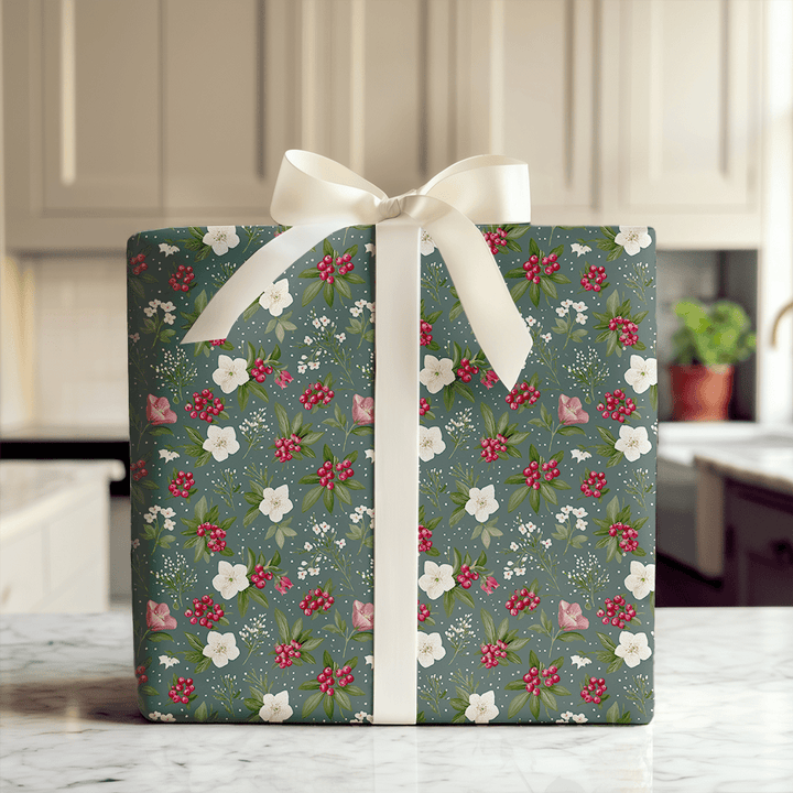 Midnight Magnolia - Wrapping Paper - Aspen & Arlo