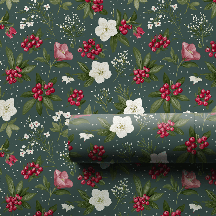 Midnight Magnolia - Wrapping Paper - Aspen & Arlo