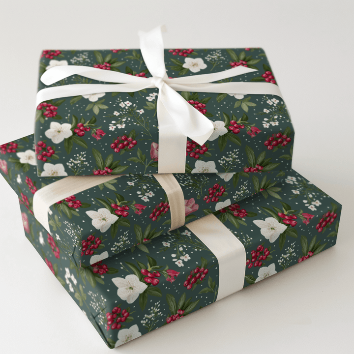Midnight Magnolia - Wrapping Paper - Aspen & Arlo
