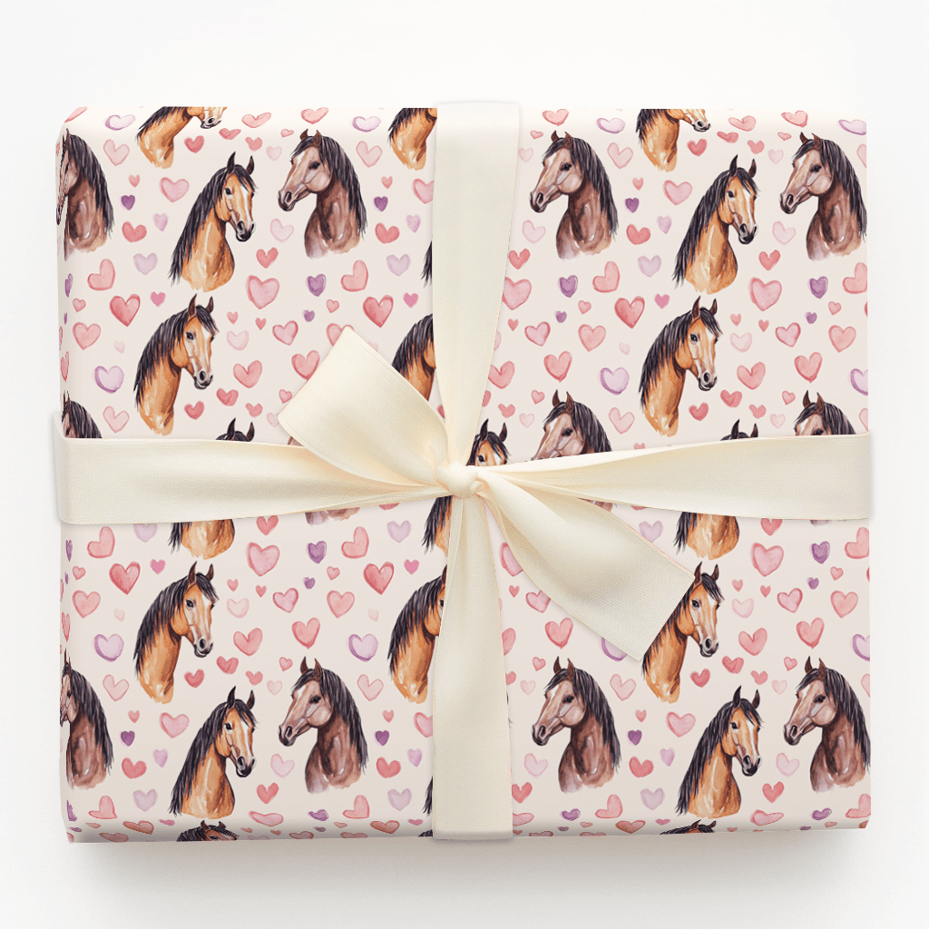 American Saddlebred Valentine - Wrapping Paper - Aspen & Arlo