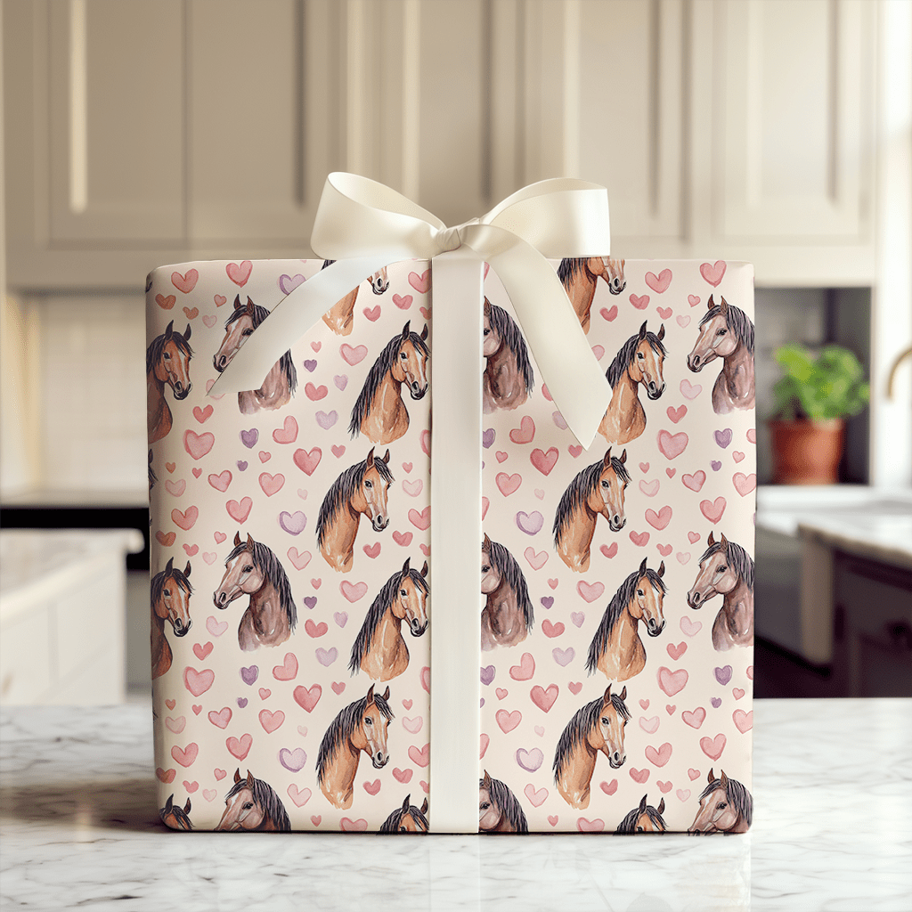 American Saddlebred Valentine - Wrapping Paper - Aspen & Arlo
