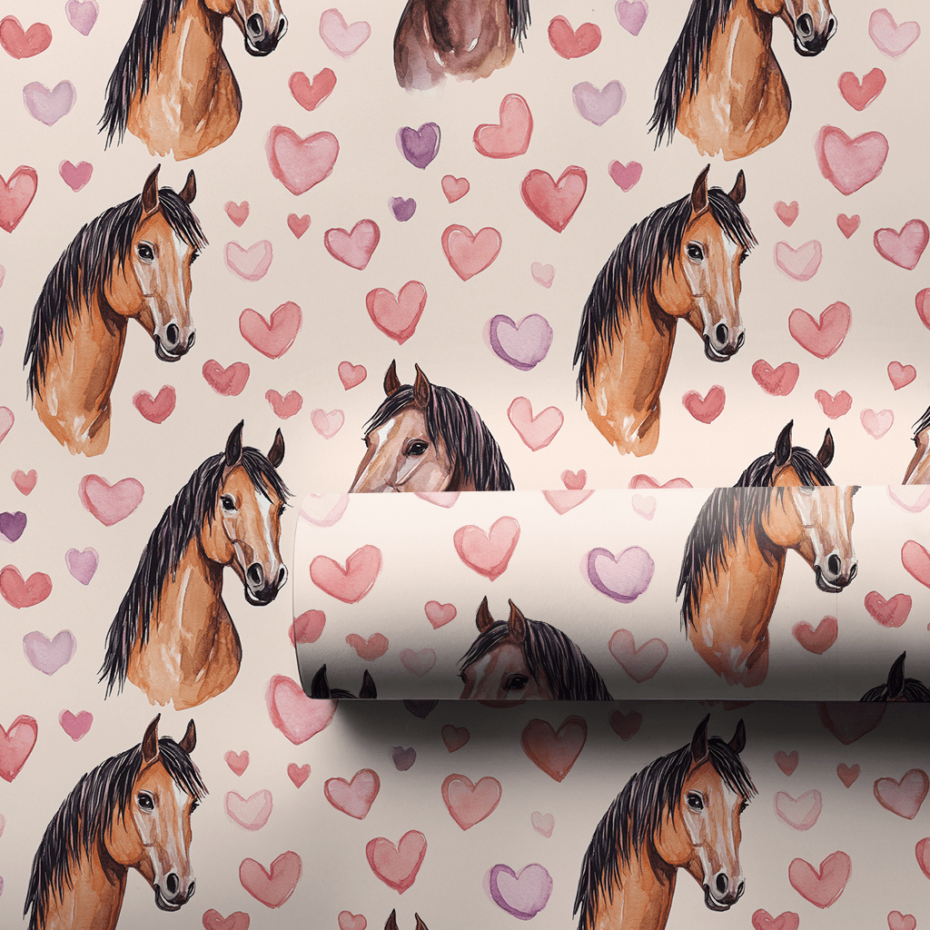 American Saddlebred Valentine - Wrapping Paper - Aspen & Arlo