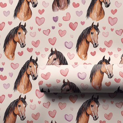 American Saddlebred Valentine - Wrapping Paper - Aspen & Arlo