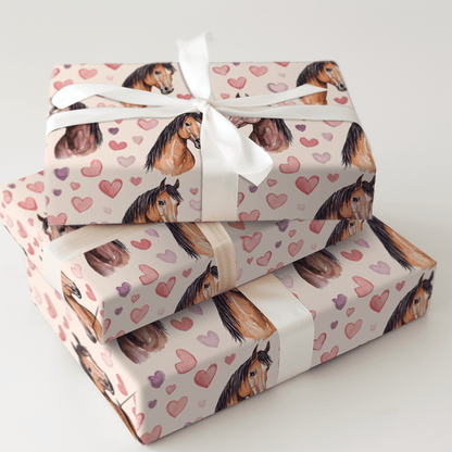 American Saddlebred Valentine - Wrapping Paper - Aspen & Arlo