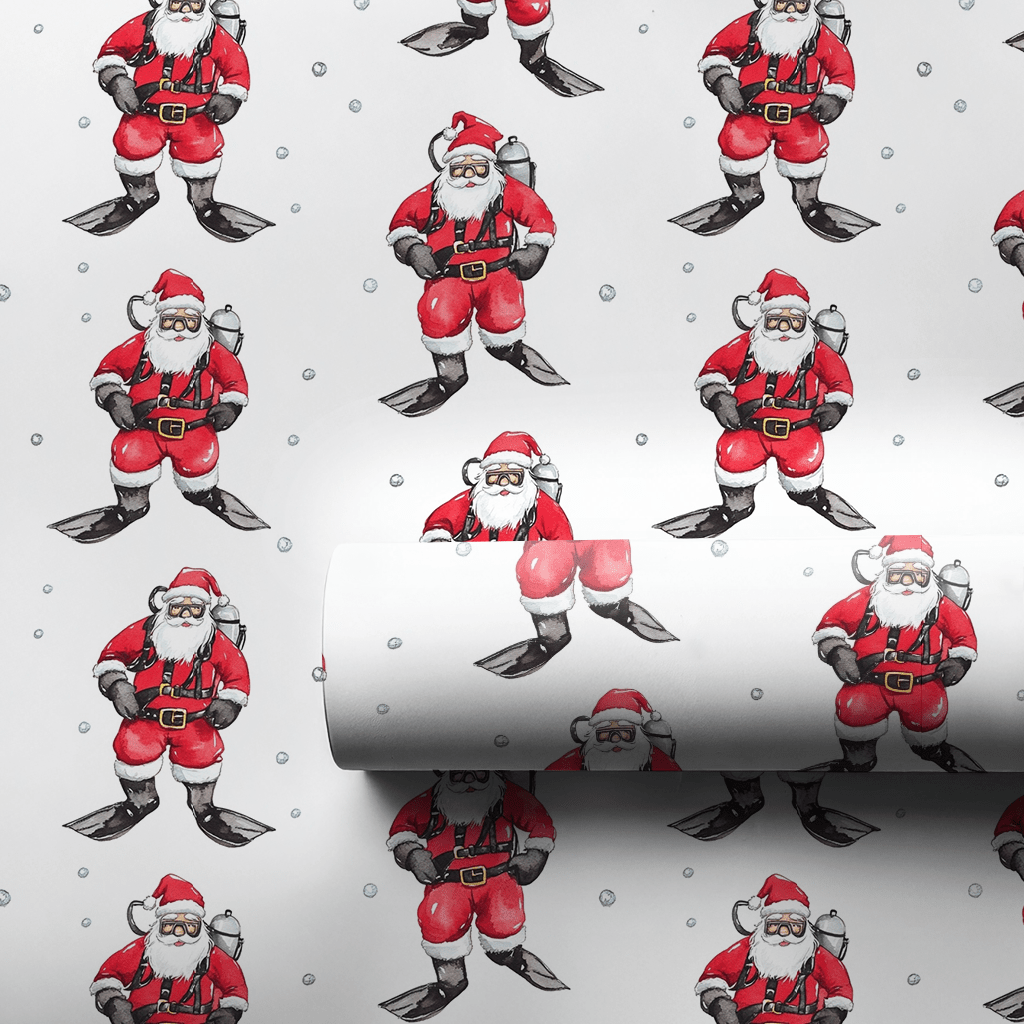 Santa at Sea - Wrapping Paper - Aspen & Arlo