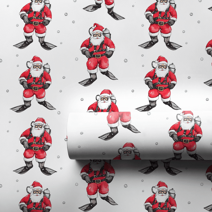 Santa at Sea - Wrapping Paper - Aspen & Arlo