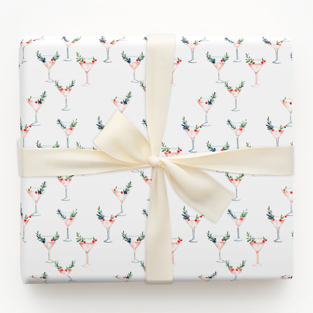 Rosy Rimmed - Wrapping Paper - Aspen & Arlo