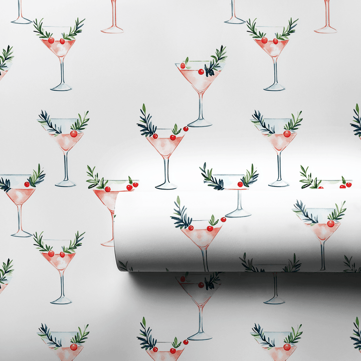 Rosy Rimmed - Wrapping Paper - Aspen & Arlo
