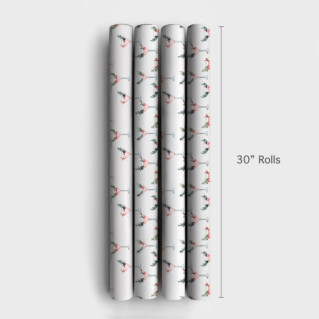 Rosy Rimmed - Wrapping Paper - Aspen & Arlo