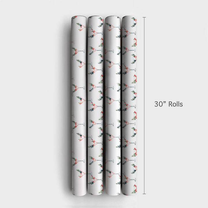 Rosy Rimmed - Wrapping Paper - Aspen & Arlo