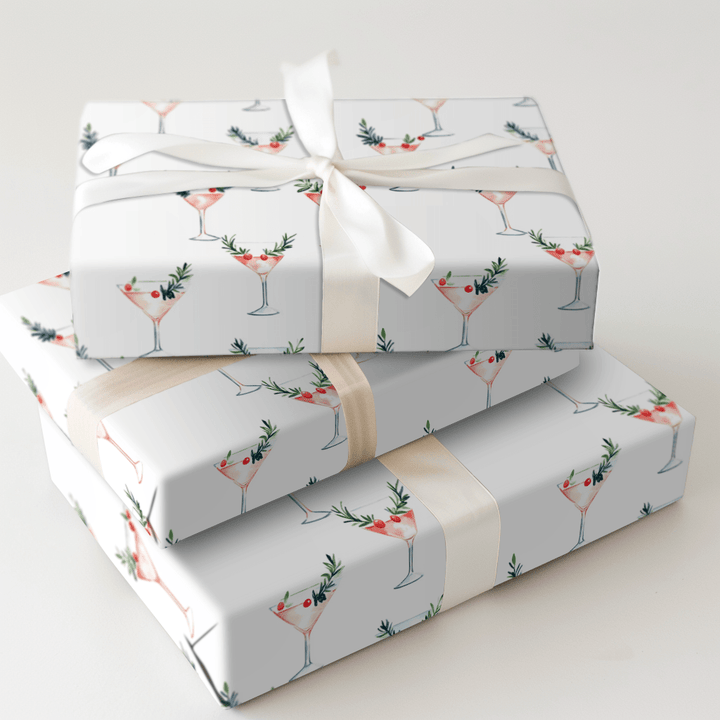 Rosy Rimmed - Wrapping Paper - Aspen & Arlo