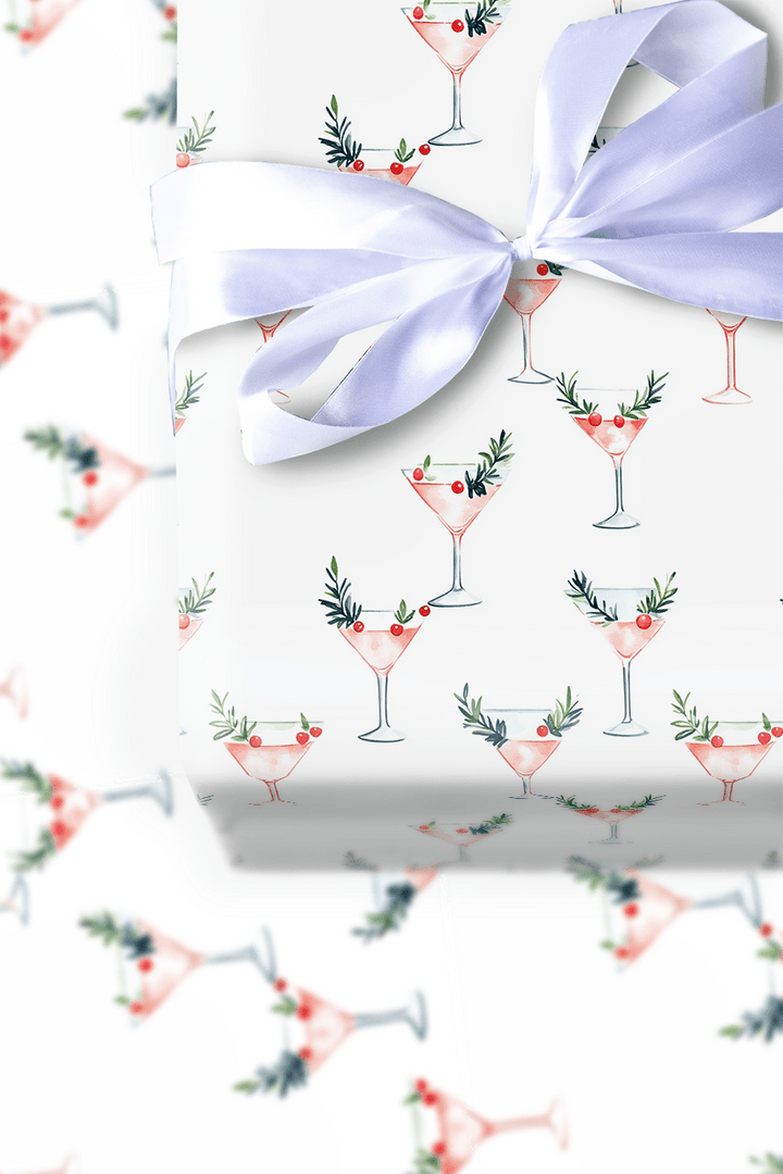 Rosy Rimmed - Wrapping Paper - Aspen & Arlo