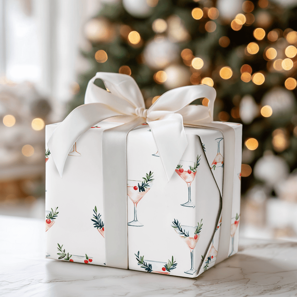 Rosy Rimmed - Wrapping Paper - Aspen & Arlo