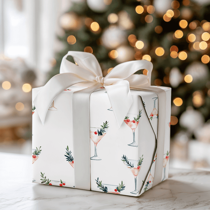 Rosy Rimmed - Wrapping Paper - Aspen & Arlo