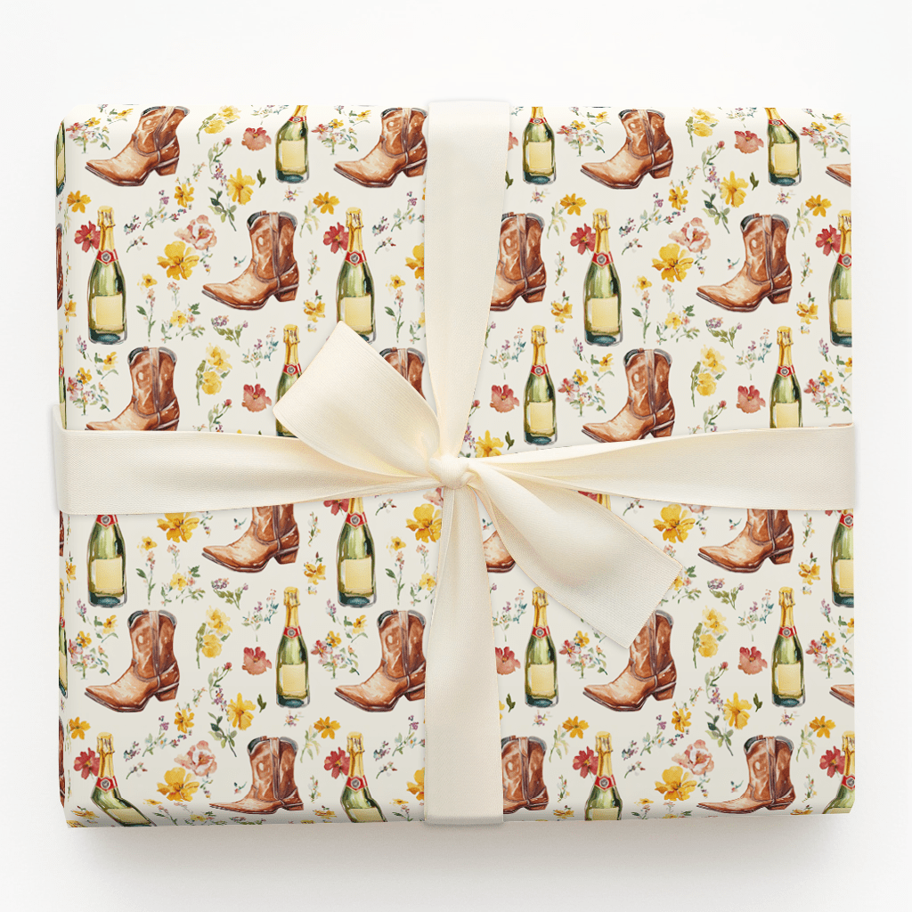Bubbles in Boots - Wrapping Paper - Aspen & Arlo