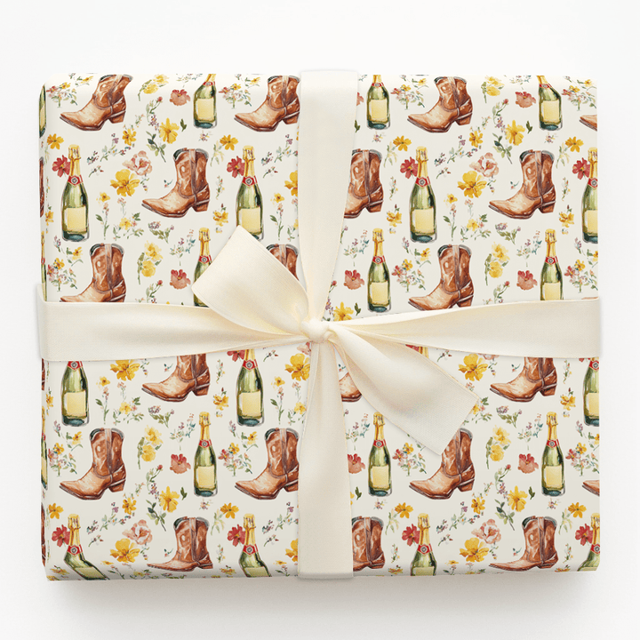 Bubbles in Boots - Wrapping Paper - Aspen & Arlo