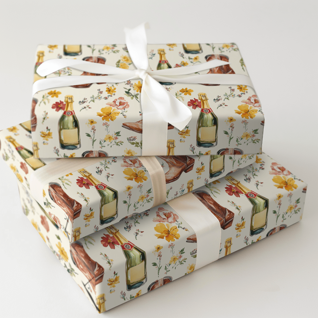 Bubbles in Boots - Wrapping Paper - Aspen & Arlo