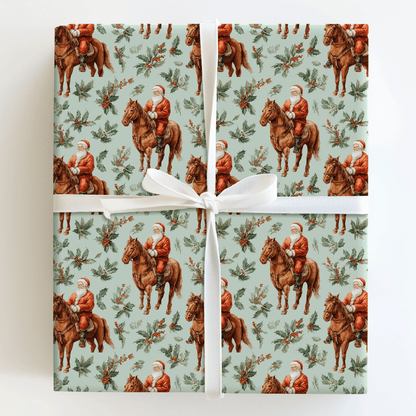 Holiday Hoofbeats - Wrapping Paper - Aspen & Arlo
