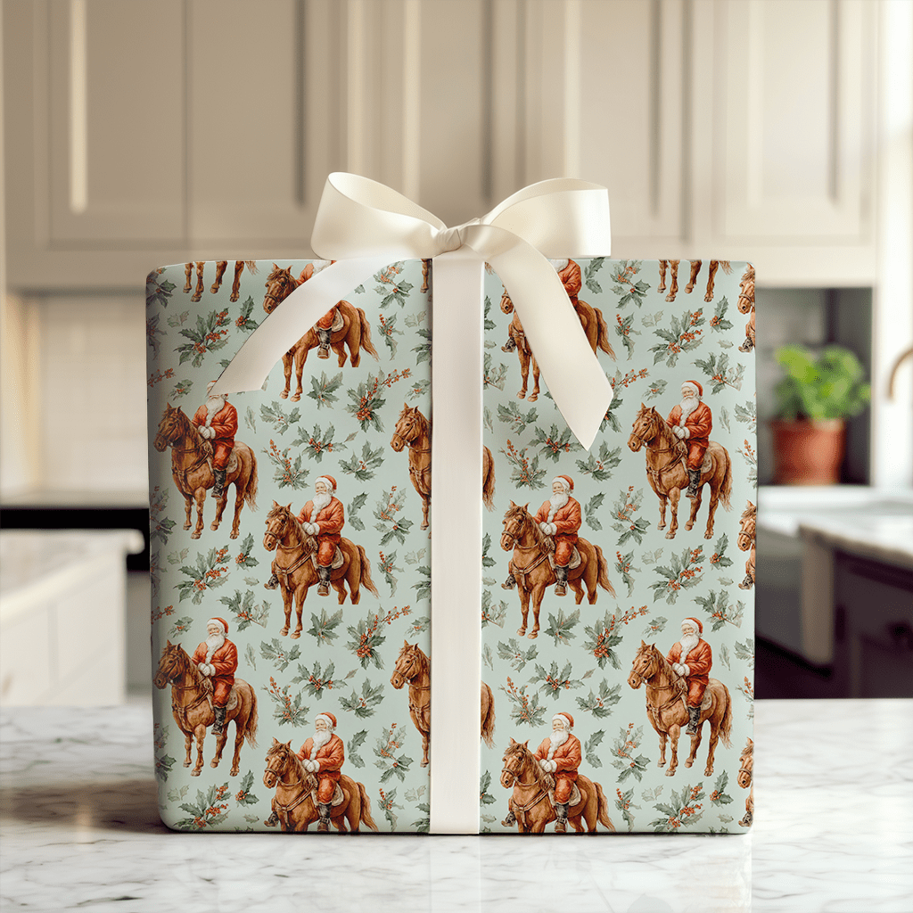 Holiday Hoofbeats - Wrapping Paper - Aspen & Arlo