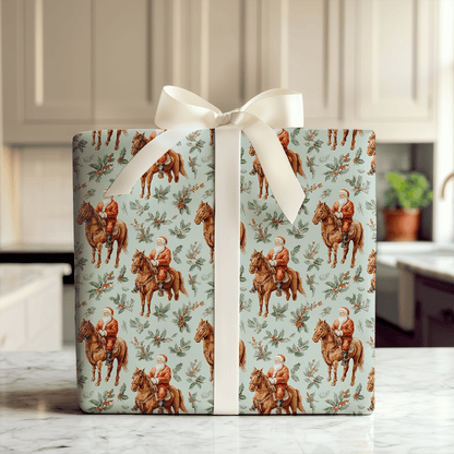 Holiday Hoofbeats - Wrapping Paper - Aspen & Arlo