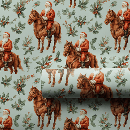 Holiday Hoofbeats - Wrapping Paper - Aspen & Arlo