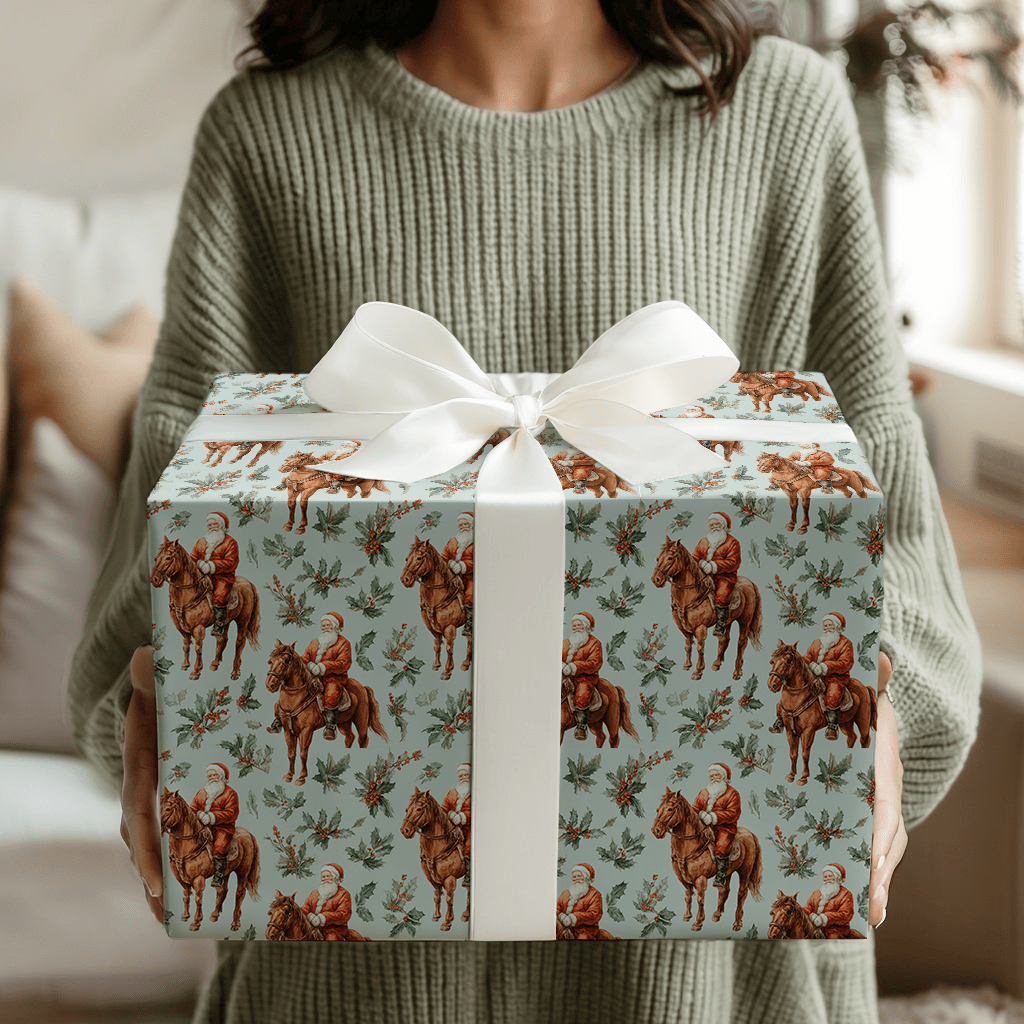 Holiday Hoofbeats - Wrapping Paper - Aspen & Arlo