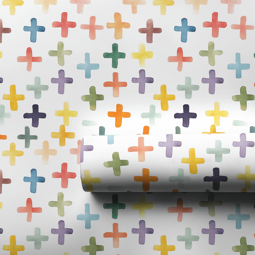 Crossing Through Colors - Wrapping Paper - Aspen & Arlo